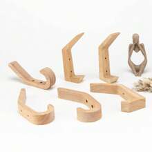 4 piezas Ganchos decorativos de pared de madera vintage, ganchos colgantes de alta resistencia para abrigos, sombreros, llaves, organizador sobre la puerta, ganchos para ropa, perchero de pared, ganchos adhesivos de pared, organizador de pared, juego de perchas, marco de fotos de pared