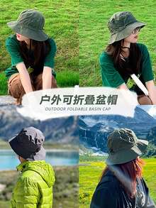 1 件男女通用户外渔夫帽，轻便，速干，防晒，可折叠，适合夏季、运动、徒步旅行 - 彩色 - 查看 3