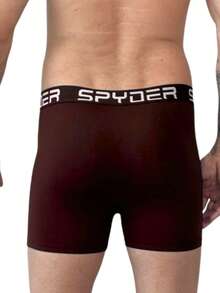 Kit 5 Cuecas Boxer Spyder Adulto Microfibra Box de Qualidade Forro em ALgodão Original - Multicolorido - Visão 5