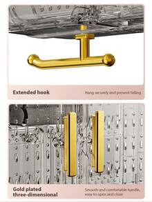 1PC Wall-Mounted Multi-Functional Jewelry Storage Box For Earrings, Jewelry Organizer,Necklaces-Spacious, Exquisite Design, Stylish Wall Decor - Multicolor - View 6