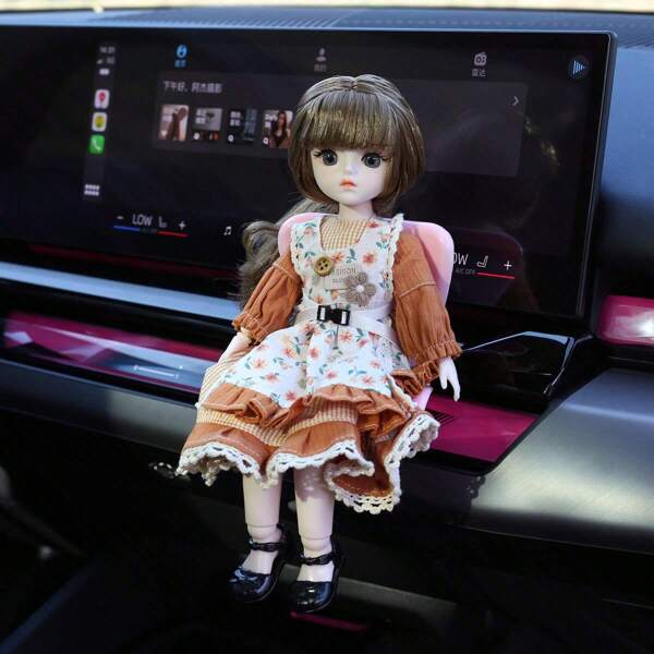 1pc "Car Vent Clip Type Seat Decorative Vent Clip - Toy And Car Shaped Mini Doll Furniture Accessories, Dashboard Fun Small Decorative Furniture"