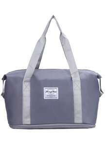 可折叠可扩展双层旅行包 - 大容量轻便行李伴侣，防水健身旅行包，适合女士/学生/健身/户外 | 紧凑型随身行李箱，配有可调节肩带和时尚设计。旅行必备假日度假行李袋行李箱旅行包女士 - 彩色 - 查看 13