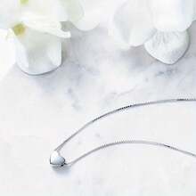 1 Piece Fashion Shiny Heart Necklace Women's Heart Pendant Silvery, Heart Charm Chain Women, Chain Women's Heart, Chain With Heart Pendant, Jewellery The Best Gifts For Women Girlfriend - Love type - View 4