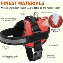 Dogline Dog Harness, Reflective No-Pull Adjustable Vest With Handle Walking, Training, Service Breathable No - Choke Harness Small, Medium Or Large Dogs Room Patches Girth 15 To 18 In RedChristmas BXJX - Camo xanh - Xem 6