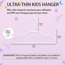 10 件塑料衣架，11 英寸 - 防滑衣架，塑料衣柜衣架，可连接衣架，多功能衣架，耐用坚固的衣架 - 彩色 - 查看 3