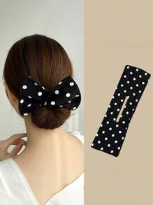 Slouchy Person's Magic Bow Knot Twist Hair Clip, New Adult Bun Hair Accessory, Flower Bud Hair Clip, Hair Styling Tool