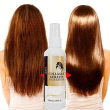 GZE Collagen & Keratin No-Rinse Hair Mist, Silky Smooth Hair Essence Spray - Suitable For All Hair Types, Moisturizing & Nourishing, Reduces Heat Damage