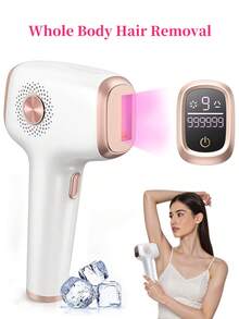 YTWO IPL激光脱毛仪，9档可调，999,900次闪光。男女通用家用激光脱毛仪，带冰敷功能，持久脱毛，适用于面部、腋下、腿部、手臂、比基尼线等部位，温和不刺激，永久脱毛。 - 英規插(220-240V) - 查看 4