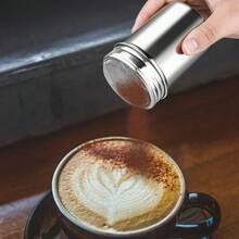 ‌1Pcs Stainless Steel Powder Shaker With Fine Mesh - Leak-Proof Multi-Purpose Duster For Baking, Matcha & Dessert Decorating, Anti-Clog Spice Dispenser For Sugar Flour Cocoa, Ideal For Kitchen & Bartending‌ - mặc định - Xem 5