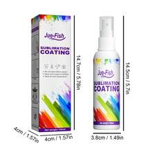 Jue-Fish Sublimation Coating Spray For Garments - 100ml White Bottle, Quick-Drying & High-Gloss Finish, Enhances Adhesion And Color Transfer, Perfect For T-Shirts, Hoodies, Tote Bags, And More, Easy One-Step Application. - 透明 - 查看 9