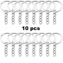 10-100pcs/Set 20mm Key Ring Open Jump Rings Connector Metal Split Rings For Keychain Pendant Jewelry Finding Making Charm Crafting Gift Souvenir School Car Accessories Cute Goth Y2k - Silver - View 26