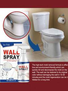 500ml Wall Mold Remover, Home Wall Tile Grout Mold Stain Cleaner Spray, Suitable For Cleaning Interior Walls, Bathroom Joints, Tile Joints And Other Wall Surfaces