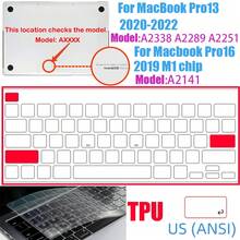 SDYIGOE TPU Material Keyboard Cover, High Transparency, Ultra Thin, Suitable For Macbook Pro And Air Full Series M4 M3 M2 M1 Chip 12 13 14 15 16 Inch Apple Laptop Keyboard Protector, Comes With 15mm Thick Hard Card Board Packaging, Provides Great Protection