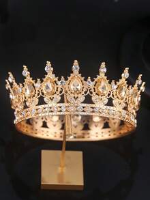 圆形闪亮皇冠新娘头饰 - 女士发饰，适合婚礼、新娘和伴娘礼物、生日节日必备配饰 - 彩色 - 查看 19