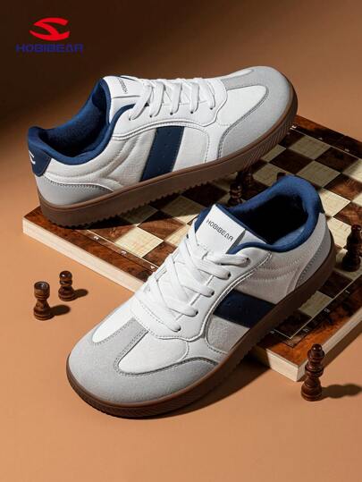 HOBIBEAR Men's Casual Sneakers, Fashionable Breathable Soft Sole Gym Shoes