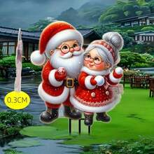 One Piece Set Of 2D Acrylic Decorative Art Fairy Tale Hummingbird Garden Stake Windproof Outdoor Decoration, 0.2cm Thick 2D Acrylic Flat Decorative Ground Plug, Landscape Theme, Plastic Material, No Need For Electricity Or Batteries, Suitable For Flower Pots - Multicolor - View 6