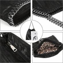 JOTHIN Large Tote Bag Women Crossbody Bags Chain Womens Purse Designer Handbags Shoulder Bag(Black) - 1 - Xem 6
