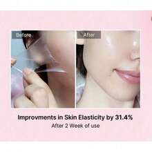 Collagen Overnight Wrapping Peel Off Facial Mask Pack - Elasticity & Hydration Care, Reduces Sagging & Dullness - Hydrolyzed Collagen For Glowing Skin - Korean Skin Care, Face Masks Skincare - 粉色 - 查看 6