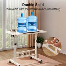 Senmeo Standing Desk Adjustable Height 23.6" - 35" And Angle 0° - 90°, Space-Saving, Ergonomic Mobile Computer Desk With Universal Wheel, Sturdy And Comfortable, Easy To Setup, Spacious Folding Table For Home, Office And Sofa