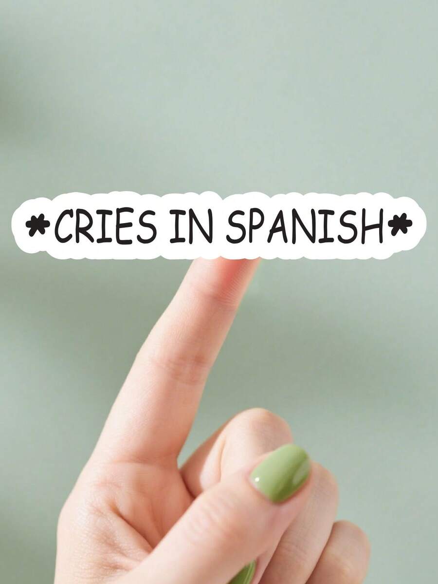 1/3pcs, Humorous Stickers | Cries In Spanish Stickers, Funny Stickers, Spanish Language Stickers, Interesting Spanish Text Stickers, Marking Stickers | Decorate On Laptops, Water Bottles, Phone Cases, Diaries | Suitable For Language Enthusiasts, Spanish Cultural Humor, Gift Exchange, Theme Events | Gifts For Friends, Family, Classmates, Colleagues, Office Supplies, Study Supplies ﻿
