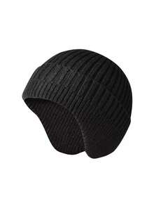 Autumn/Winter Knitted Ear Warmer Hat, Warm And Windproof, Unisex For Adults And Kids - 1PC - View 6