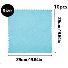 5/10 pièces Chiffons de nettoyage réutilisables, convenant pour la cuisine, les miroirs, le verre, la vaisselle, les écrans et les vitres de voiture. Pratique pour un nettoyage à long terme, fournitures et outils de nettoyage essentiels, couleur aléatoire