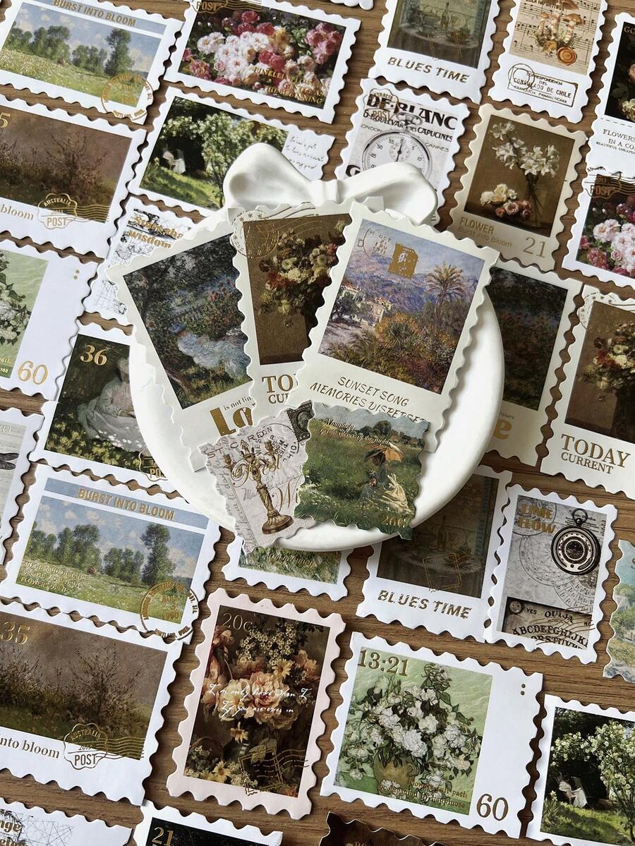 MOKING TRAVEL 30 miếng dán ngẫu nhiên hoa văn hỗn hợp - Xem 1