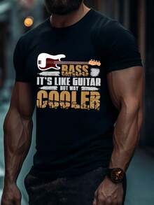 Guitar B P Metal , Shirt, Labor Practices, Graphic Tees> Man, Pair With Jeans For A Casual Yet Stylish Date Night Look,100 Percent Cotton Shirts, Black Street Graphic Tees, Men's T-Shirt, Funny Graphic Vintage T Shirts,S-XXXL - 黑色-2 - 查看 1