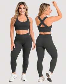 Women Sports Sets - Black - View 4