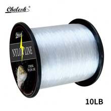 Chelesh 1093yds, 546yds Nylon Monofilament Line, High Strength, Abrasion Resistant, Transparent, Gray, Burgundy 3 Colors Available, 6LB-38LB Strength Options, Smooth Fishing Line, Handmade DIY Beading Thread