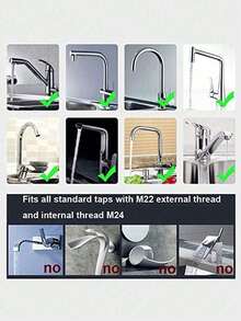 1 件套 3 模式厨房水龙头起泡器、水槽水龙头防溅罩延长器、360 度旋转水龙头喷雾器、防溅水龙头盖 - 彩色 - 查看 8