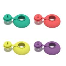 1/2/3/4/8 pièces Support de cornet de glace avec protection anti-goutte et protecteur de fuite de glace en silicone, réutilisable pour empêcher la glace de fondre et de goutter sur les mains. Accessoires de glace pour les fêtes d'été, les rassemblements et les activités de plein air en déplacement - Lave-vaisselle