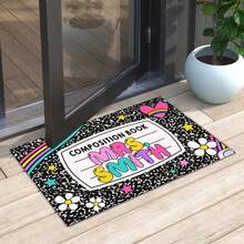 Personalized Composition Notebook Mat, Personlized Name Teacher Doormat, Classroom Door Mat, Welcome Mat For Classroom Back To School Doormat For Class Décor - 20"X16"/30"X18" - Color 3 - View 2
