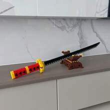 1000pcs Sword And Blade Building Block Set - Perfect Gift For Boys And Girls, Desktop Decor For Office And Home, DIY Handmade Creative Interlocking Assembly Toy, Suitable For Holidays, Birthday, Thanksgiving, Valentine's Day, Halloween, Christmas - For Ages 14+ | Mixed Colors, Durable ABS Material - Multicolor - View 8