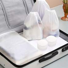 1/2/3 件小号透明塑料圆形支架 - 便携式化妆棉和卸妆液收纳盒，密封旅行设计，适用于刷子、球、珠子 - 耐用浴室和梳妆台收纳，卸妆液支架，光滑表面，透明收纳盒透明塑料圆形支架 - 彩色 - 查看 2