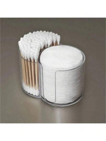 حامل عيدان القطن، كوب حمام، حامل أعواد الأسنان، كوب ورقي دائري، صندوق تخزين أعواد الأسنان، اكسسوارات الحمام، مجموعة صندوق تخزين مكياج الحمام