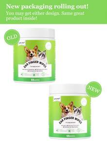 GJYC PET Large Capacity Dog Ear Wipes - 55-Piece Pack For Dogs & Cats - Gentle, Non-Irritating Ear Cleaner Wipes - Green - View 11