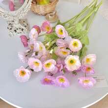 1 pieza Ramo de flores de amapola de maíz artificial con toque realista y tallo largo con pelusa, hecho de plástico. Para bodas, propuestas, primavera, cumpleaños, fiestas, decoraciones diarias y arreglos florales para el hogar. Puede servir como regalo para el Día de San Valentín y el Día de la Madre, y también puede usarse como centro de mesa. Decoración de graduación. Rosa.