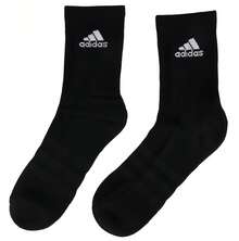 Adidas 1 双男女通用高帮运动袜，适合跑步、篮球、踝袜 [XS] 建议鞋码：34-36/21-22cm [S] 建议鞋码：35-38/21-23.5cm [M] 建议鞋码：39-42/24-26cm [L] 建议鞋码：43-46/26.5-28.5cm - 黑色 - 查看 4