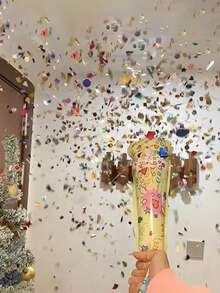 6 peças - Tubo de Fogos de Artifício Inflável Automático de 33 cm, Balão de Confete, Vara de Fogos de Artifício, Pacote de Fogo de Artifício, Decoração de Festa de Aniversário, Casamento, Suprimentos para Festa - Cores e Estilos Aleatórios - Multicolorido - Visão 14