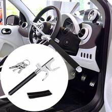 NetHong Steering Wheel Lock Heavy Duty RocwooD High Security Car Van Anti Theft 3 Keys - Black - View 2
