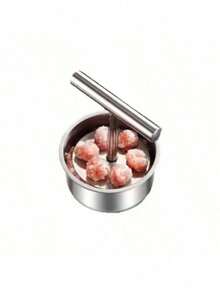1pc Stainless Steel Meatball Maker Tool, Quick & Easy DIY Meatballs, Fish Balls, Cookies, Ice Cream, Ideal For Home & Restaurant Kitchen, Durable Kitchenware, Meatball Maker