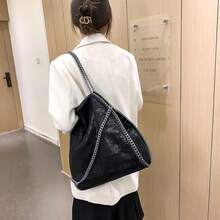JOTHIN Large Tote Bag Women Crossbody Bags Chain Womens Purse Designer Handbags Shoulder Bag(Black) - 1 - Xem 9