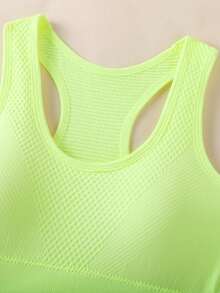 4 PCS  Casual Sports Bras For Women, Criss Cross Back Design Fitness Yoga Running Crop Tops - 彩色 - 查看 7