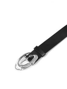 1pc Men's Cross Star Buckle Belt, Fashion Versatile For Youth, Students, Casual Minimalist Style Fall, Autumn, Halloween Autumn-Winter Accessories,Suitable For Teens, Youth,Men,Casual, Outdoor, Athletic, Vacation, Graduation Gifts, Birthday, Daily Wear - A - View 10