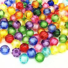 8/10mm Acrylic Colored Pumpkin Beads R DIY Bead Accessories Phone Chain Pendant Bracelet Jewelry Making Accessories - Hạt bí ngô - Xem 5
