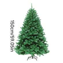 1 cây thông Noel nhân tạo bằng nhựa PVC dày đặc trang trí nhà Giáng sinh, cây thông thường màu xanh lá cây cho trung tâm thương mại, sân, cửa hàng nhỏ trang trí Giáng sinh đồ trang trí Giáng sinh quà tặng Giáng sinh trang trí Giáng sinh - Nhiều màu - Xem 5