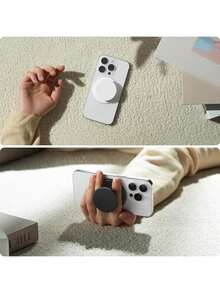 Giá đỡ điện thoại từ tính Magsafe tương thích với giá đỡ điện thoại di động có thể thu gọn Magsafe dành cho điện thoại thông minh, máy tính bảng, phụ kiện điện thoại di động - Trong suốt tương thích với iPhone, điện thoại Android, quà tặng sinh nhật, gia đình, bạn bè, giá đỡ điện thoại - Màu xanh nhạt - Xem 4