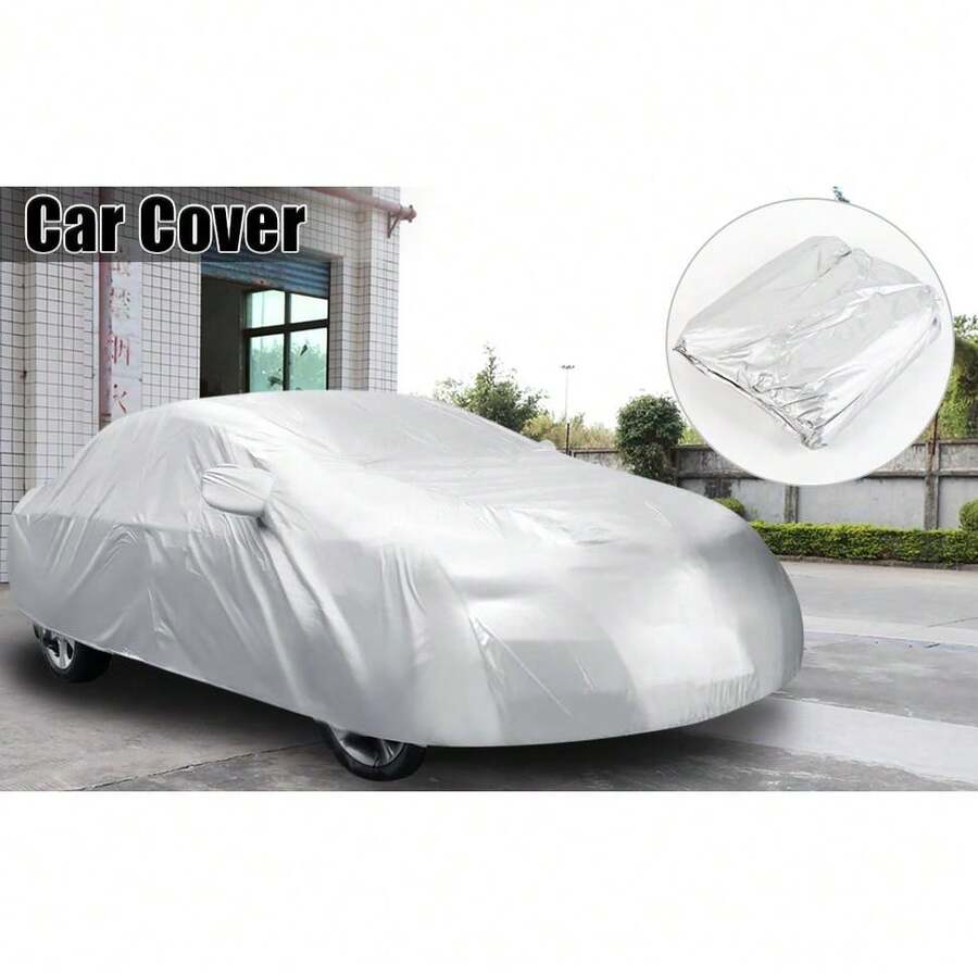 Waterproof SUV Cover Lightweight Sun/Rain Protection For Mid-Size SUVs, L (480*175*120CM) Silver - Bạc - Xem 1