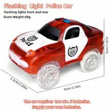 Various Car Shaped Toy Vehicles, Including Car, Race Car, Construction Vehicle, Fire Truck, Off-Road Vehicle, Electric Lighting Car, Track Cars, Toy Cars That Can Run On Tracks And Flat Surfaces, Suitable As Children's Birthday Gifts, Christmas Holiday Gifts - Multicolor - View 14